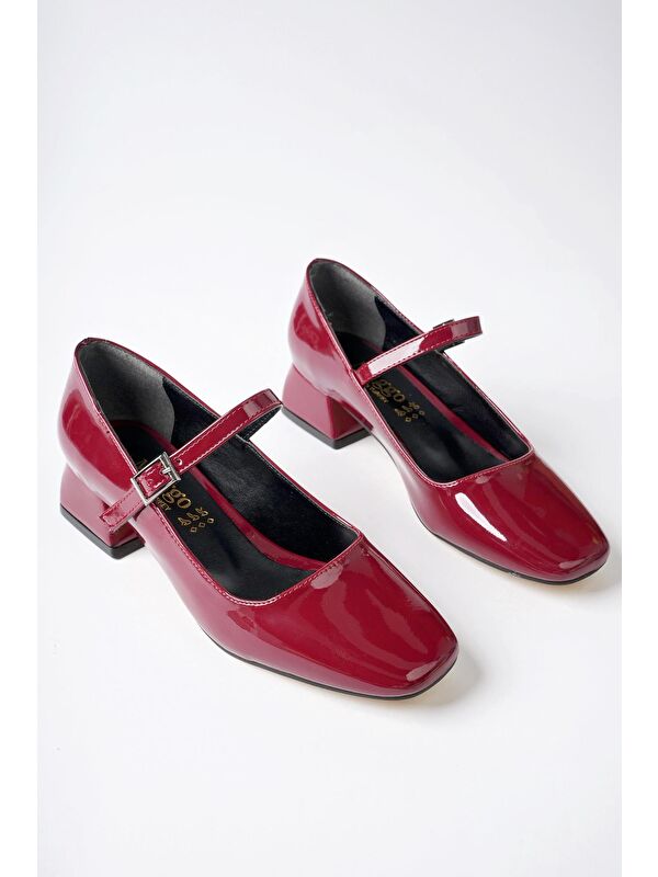 MARY Kare Burunlu Kadın Kısa Topuklu Ayakkabı - Görsel 3