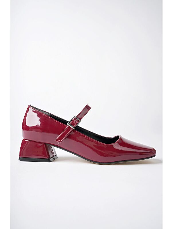 MARY Kare Burunlu Kadın Kısa Topuklu Ayakkabı - Görsel 4