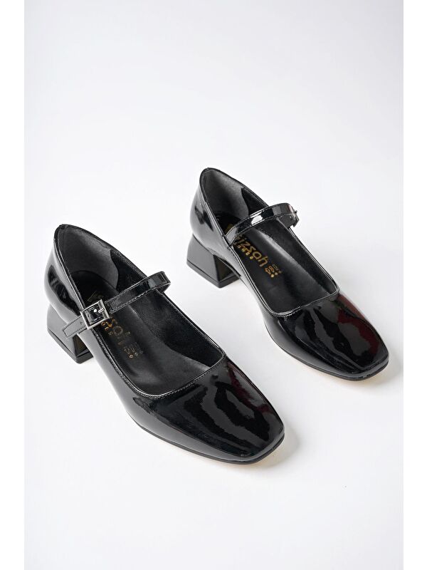 MARY Kare Burunlu Kadın Kısa Topuklu Ayakkabı - Görsel 3