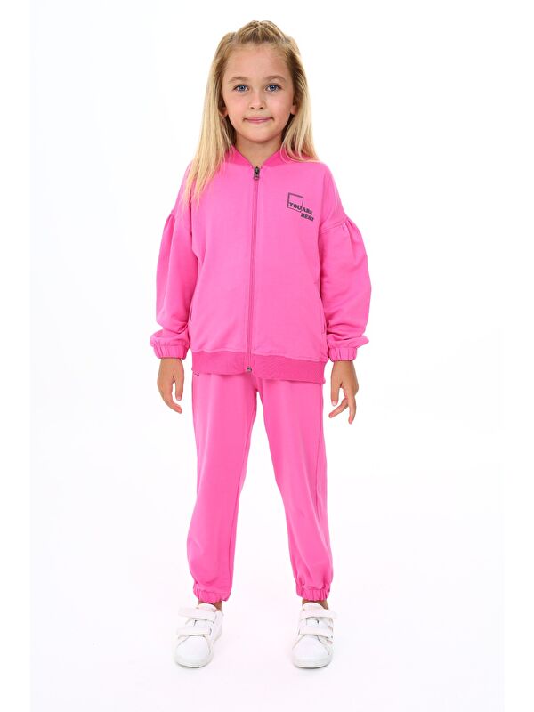 Toontoykids Kız Çocuk Baskılı Eşofman Takım