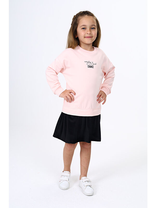 Toontoykids Kız Çocuk Baskılı Elbise