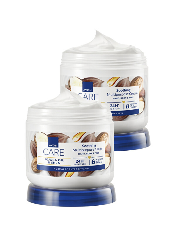 AVON Care Jojoba Yağı ve Shea İçeren Çok Amaçlı Krem 400ml İkili Paket