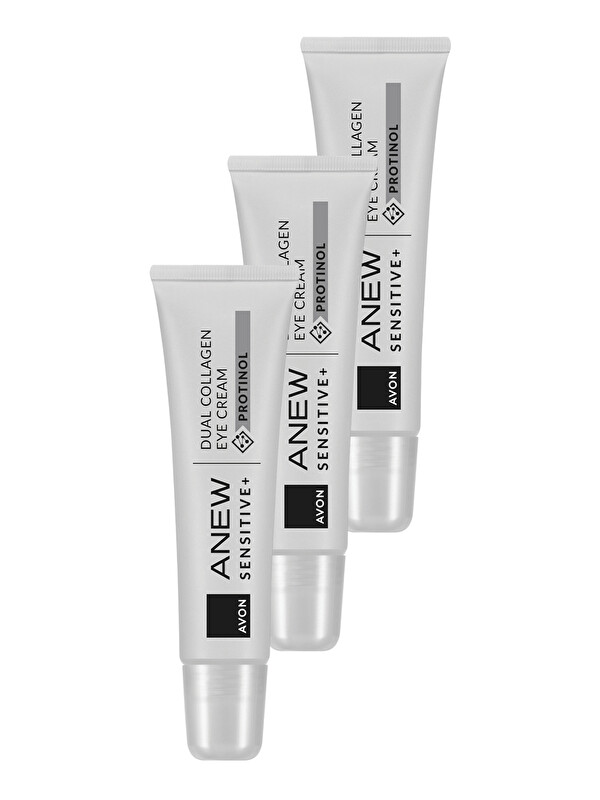 AVON Anew Sensitive+ Göz Çevresi Kremi 15 Ml. Üçlü Paket