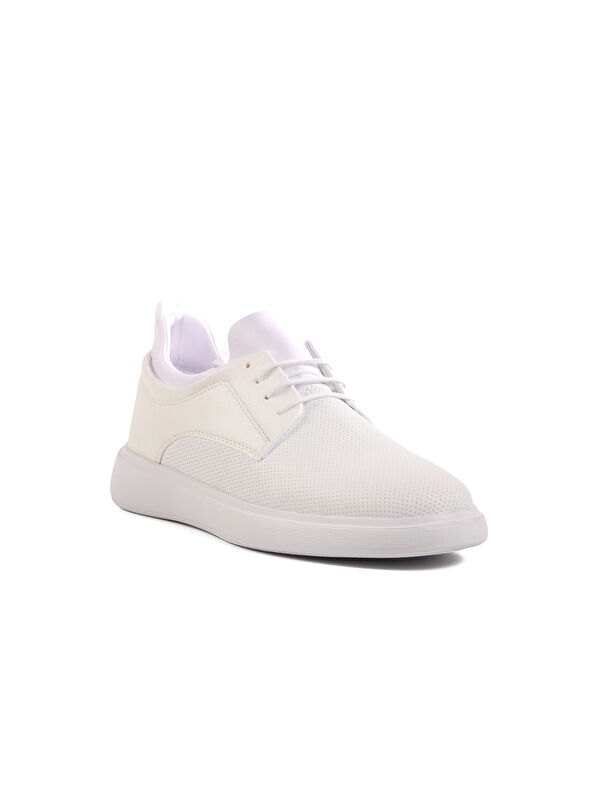 Beyaz Bağcıklı Erkek Casual Ayakkabı 978 M - Görsel 4