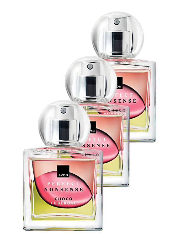 AVON Perfect Nonsense Choco Tuberose Kadın Parfüm Edp 50 Ml. Üçlü Paket