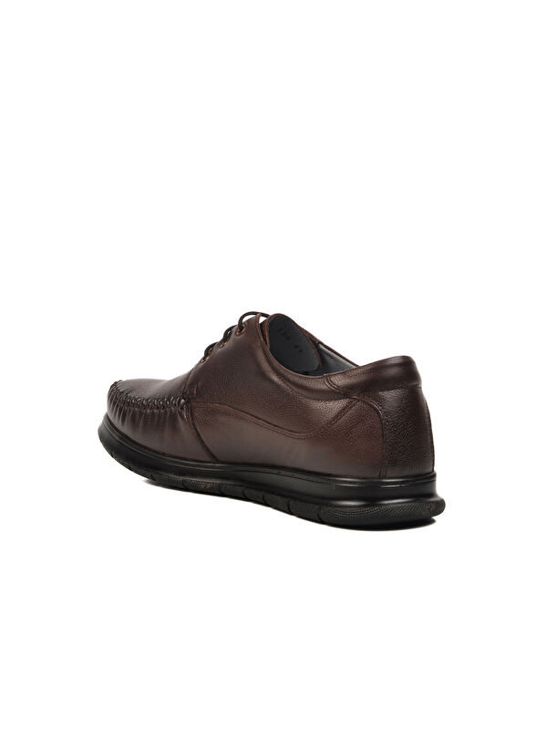 Kahve Hakiki Deri Erkek Casual Ayakkabı 126 M - Görsel 5