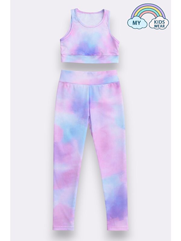 My Kids Wear Kız Çocuk Çok Amaçlı Desenli Mayo & Spor Takımı 12453
