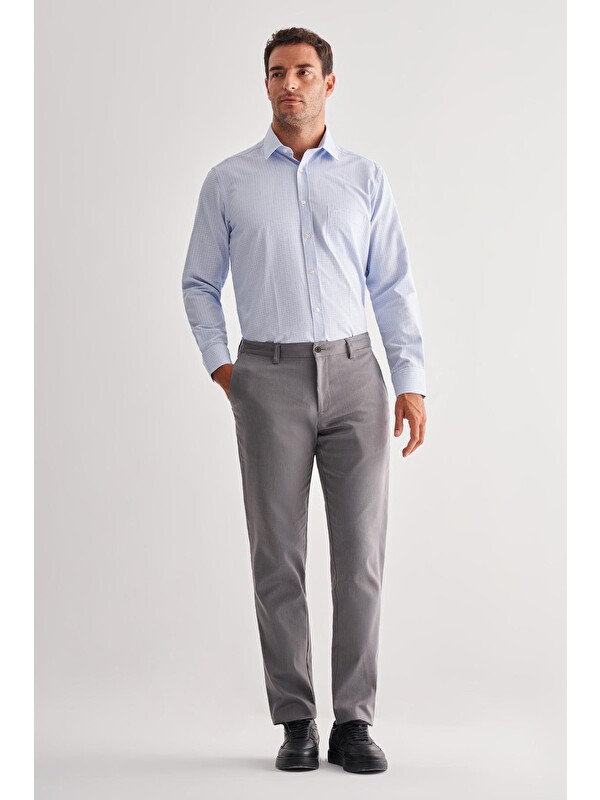 İMZA Füme Yan Cep Düz Paça Pamuklu Comfort Fit Chino Casual Pantolon 1003255166