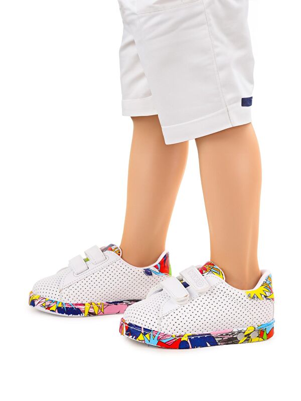 Perforated Cırtlı Işıklı Erkek Bebek Spor Ayakkabı - Görsel 3