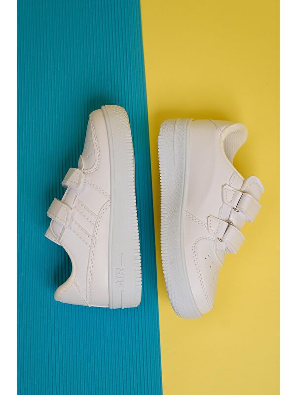 Ezra Air Kalın Taban Bantlı Unisex Bebek Çocuk Sneaker - Görsel 4