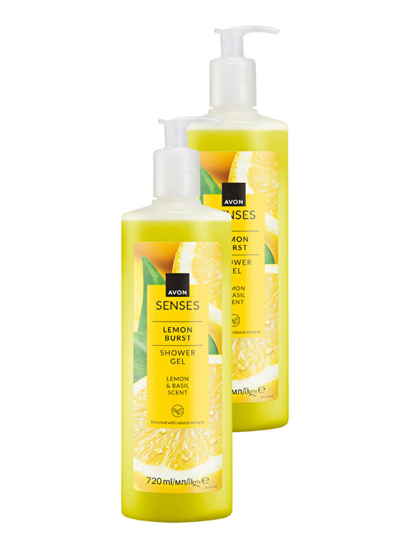 AVON Senses Lemon Burst Duş Jeli 720 Ml. İkili Paket