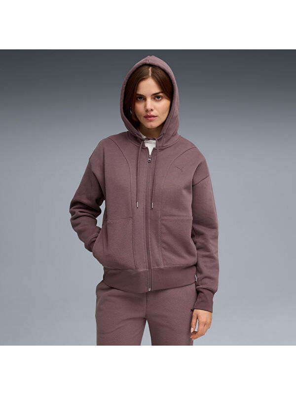 Puma Her Relaxed Kadın Mor Kapüşonlu Ceket