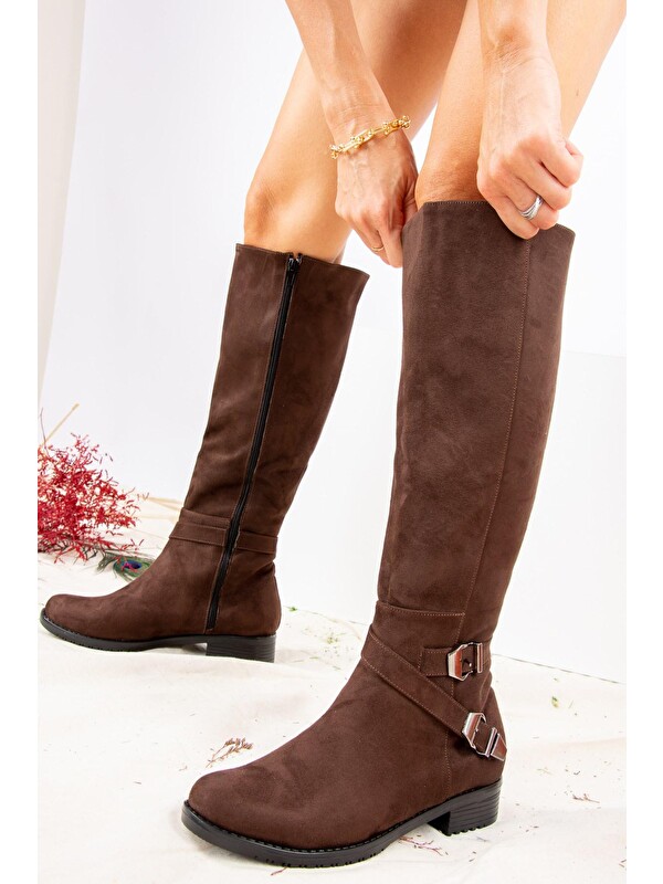 Fox Shoes E726203402 Kahverengi Kadın Çizme
