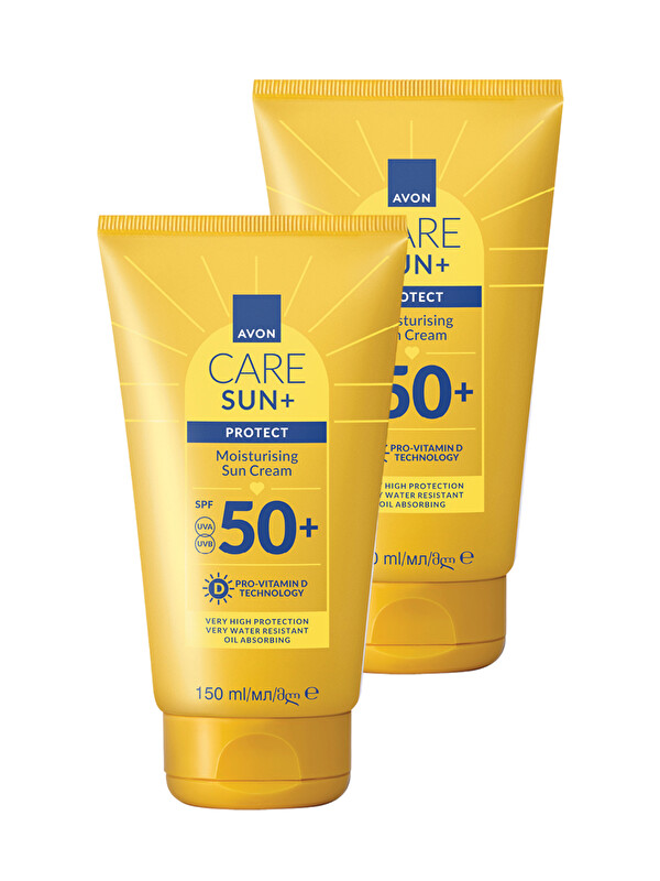 AVON SUN+ PROTECT Nemlendirici Güneş Kremi SPF50+ 150 Ml. İkili Paket