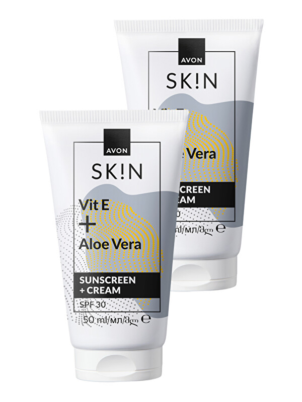 AVON SK!N Güneş Koruyucu + Krem SPF30 50 Ml. İkili Paket