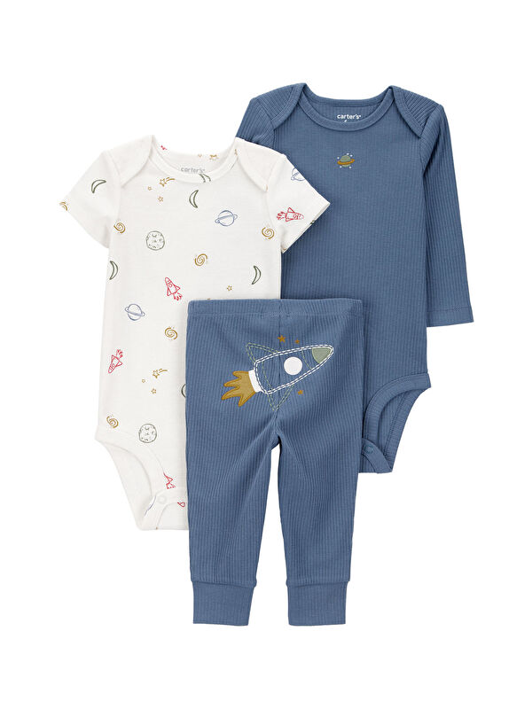 Carter's Erkek Bebek Mavi 3Lü Set