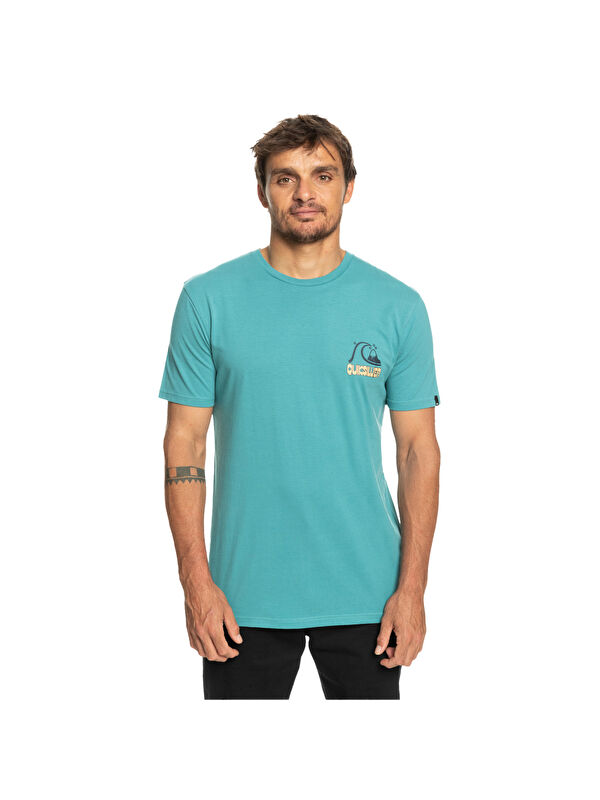 Quiksilver Riseshine Erkek Mavi Tişört