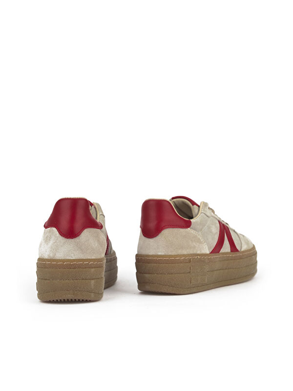 Kadın Hakiki Deri Sneaker 1431000Z6640 Bej - Görsel 4