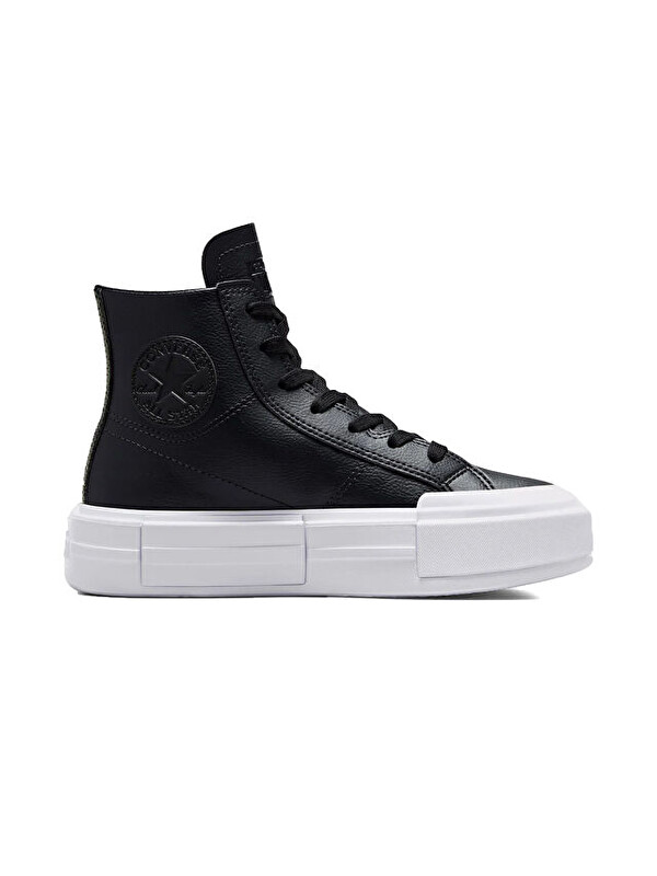 Converse Chuck Taylor All Star Cruise Leather Kadın Platform Deri Günlük Ayakkabı A06143C Siyah