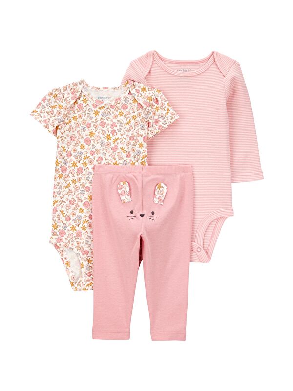 Carter's Kız Bebek Pembe 3Lü Set