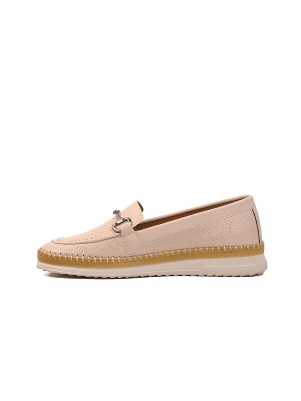 Bej Kadın Loafer Ayakkabı 651497 - Görsel 3