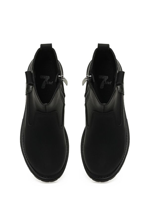 LOUIS.F 3PR Siyah Kız Çocuk Biker Bot - Görsel 5