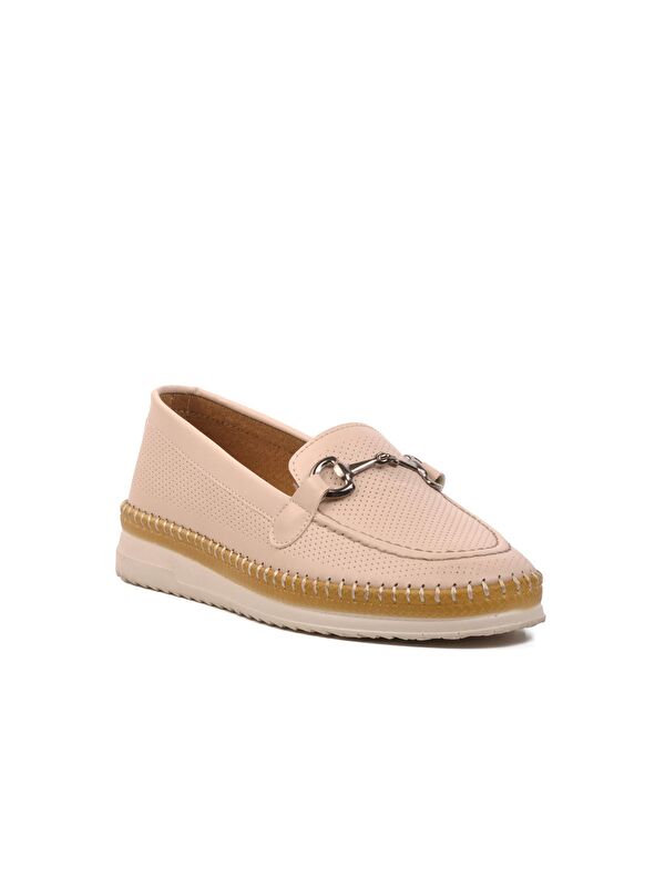 Bej Kadın Loafer Ayakkabı 651497 - Görsel 4
