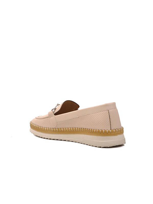 Bej Kadın Loafer Ayakkabı 651497 - Görsel 6