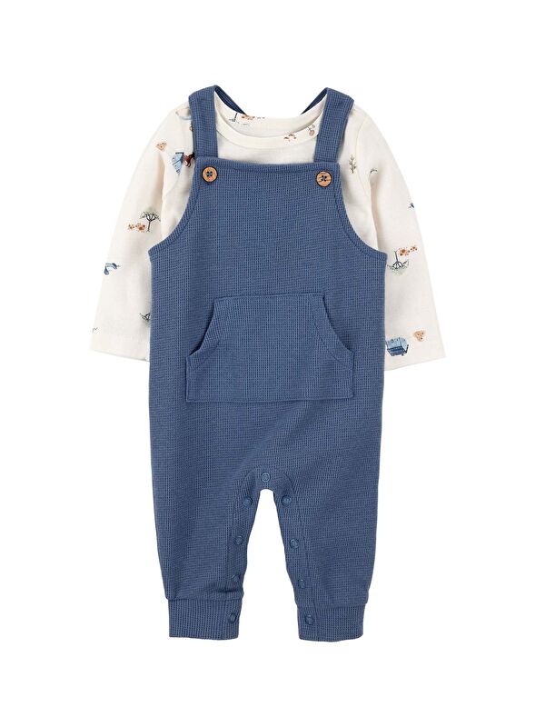 Carter's Erkek Bebek Mavi Salopet Set
