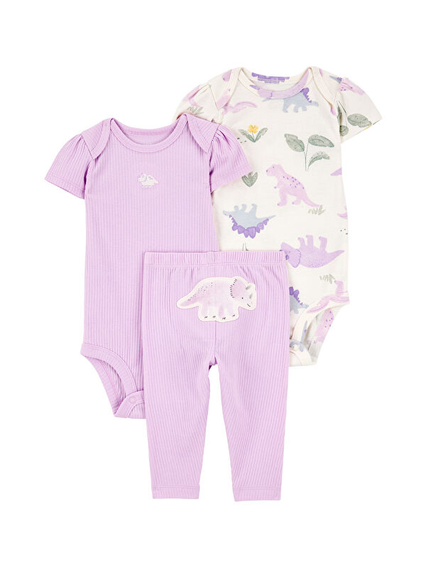 Carter's Kız Bebek Mor 3Lü Set