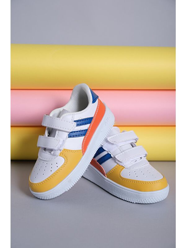 Ezra Air Kalın Taban Bantlı Unisex Bebek Çocuk Sneaker - Görsel 3