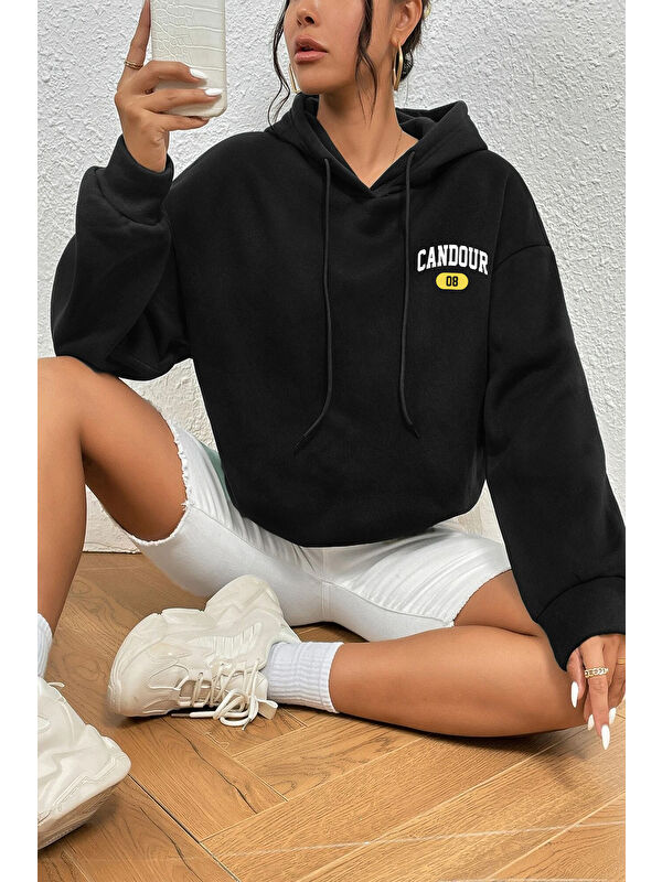 uyguntarz Candour Baskılı Oversize Sweatshirt