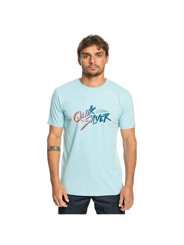 Quiksilver Signaturemove Erkek Mavi Tişört