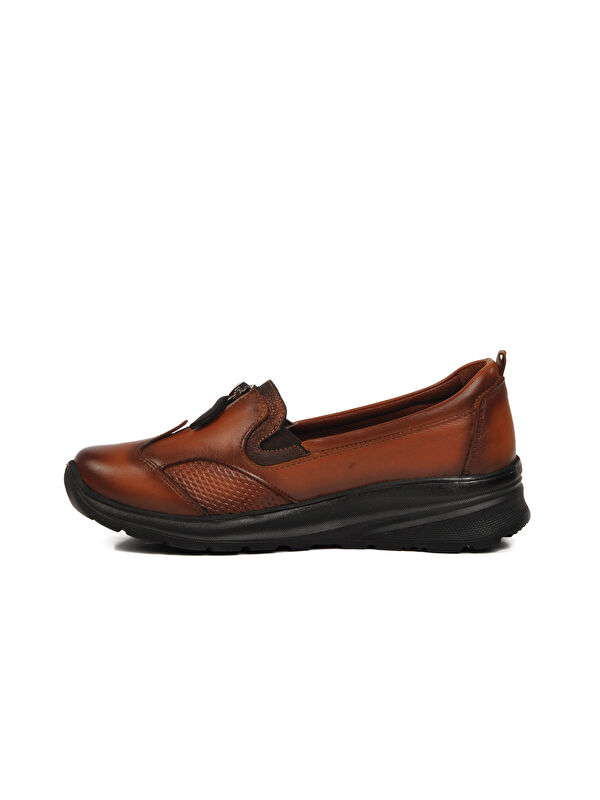 Taba Hakiki Deri Kadın Casual Ayakkabı 0024 Z - Görsel 3