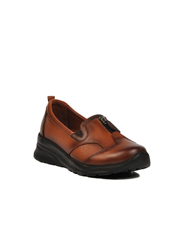 Taba Hakiki Deri Kadın Casual Ayakkabı 0024 Z - Görsel 4