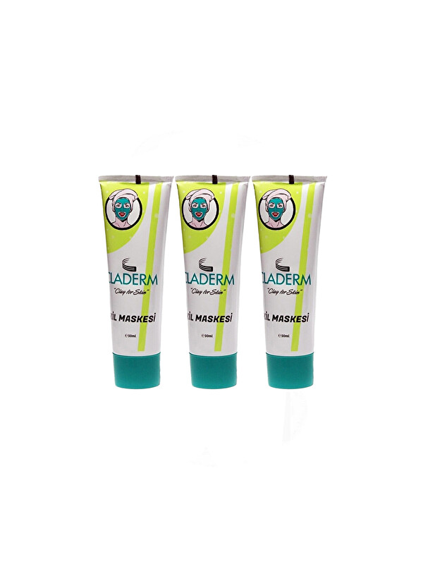 Claderm 50ML TÜP KİL MASKESİ 3'LÜ AVANTAJ PAKET