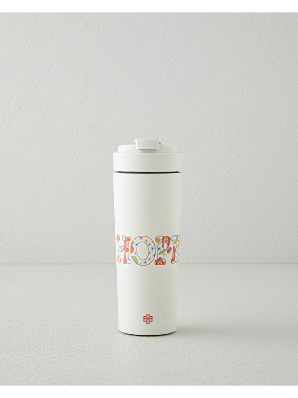 English Home Good Mood Hope Çelik Termos 500 ml Beyaz