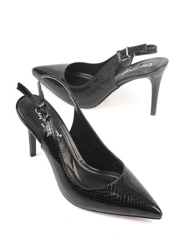 Arkası Açık Orta Topuklu Yumuşak Pedli Taban Kadın Ayakkabı - Görsel 3