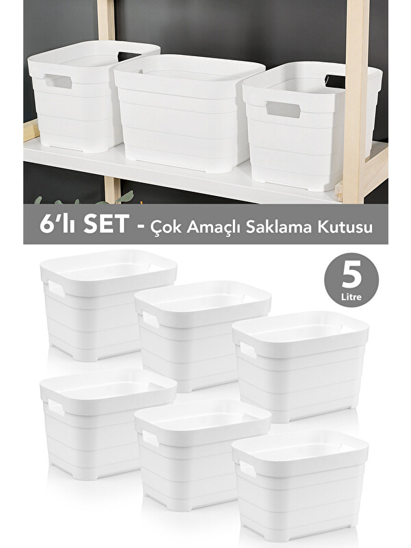 Meleni Home 6 Adet Dekoratif Piramit Saklama Kutusu