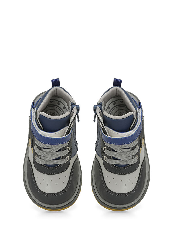 STOR.B4PR Antrasit Erkek Çocuk High Sneaker - Görsel 5