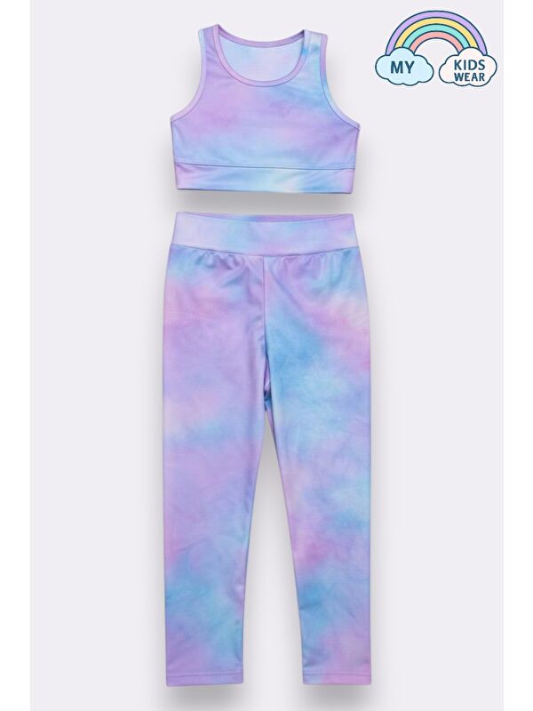 My Kids Wear Kız Çocuk Çok Amaçlı Desenli Mayo & Spor Takımı 12443