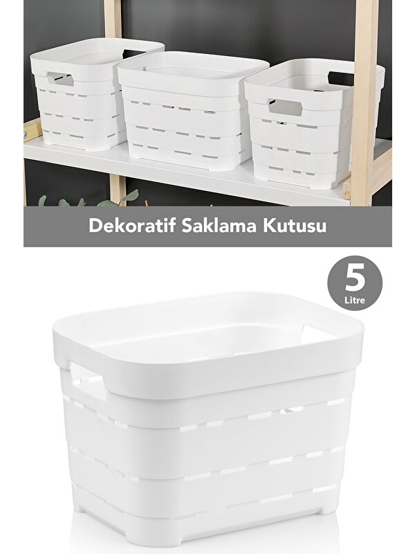 Meleni Home Delikli Dekoratif Piramit Saklama Kutusu