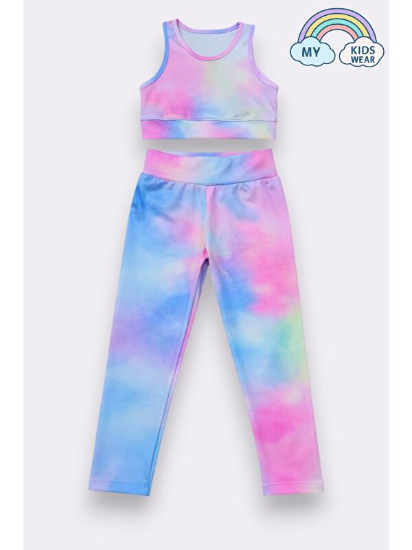 My Kids Wear Kız Çocuk Çok Amaçlı Desenli Mayo & Spor Takımı 12455