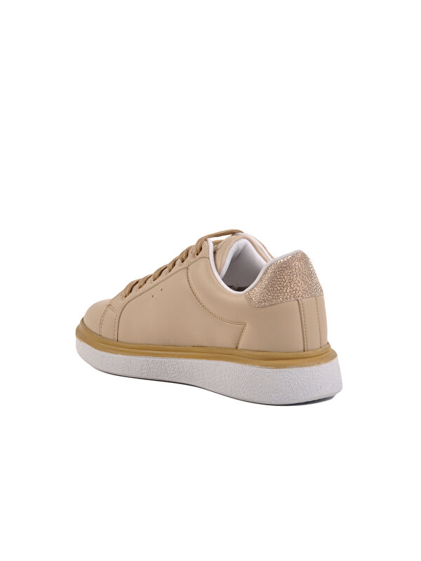 Bej Bağcıklı Kadın Spor Ayakkabı 707 Z - Görsel 5