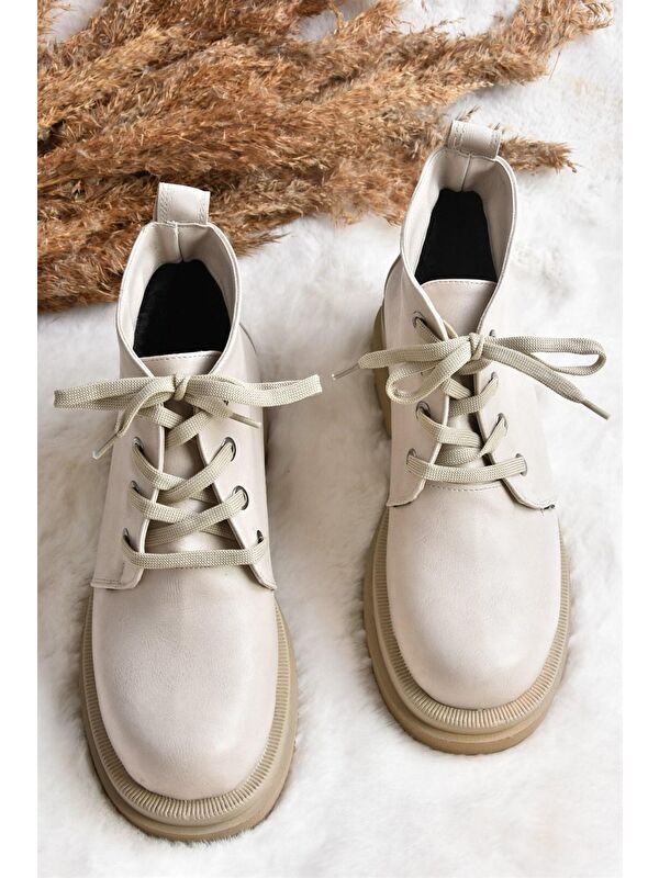 L9960338 Bej Kadın Bot - Görsel 5