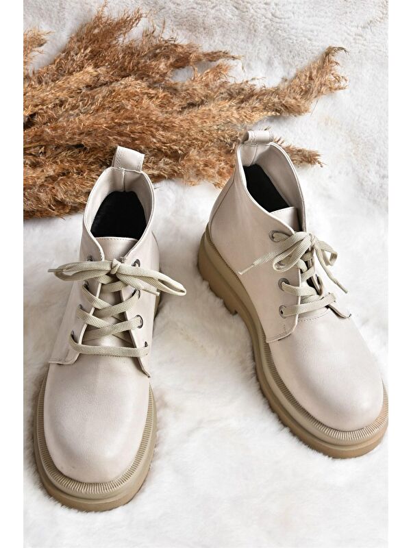 L9960338 Bej Kadın Bot - Görsel 6