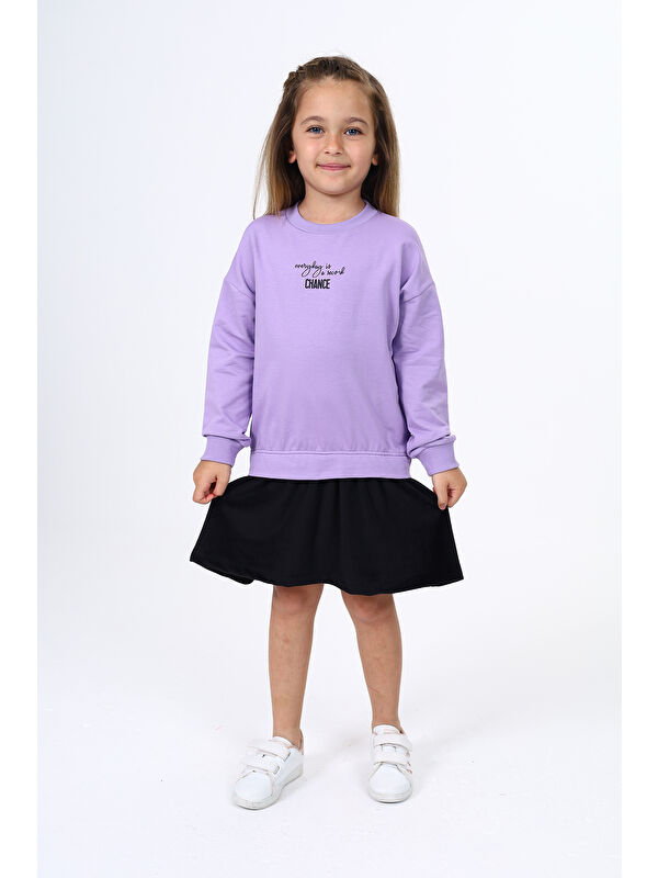 Toontoykids Kız Çocuk Baskılı Elbise