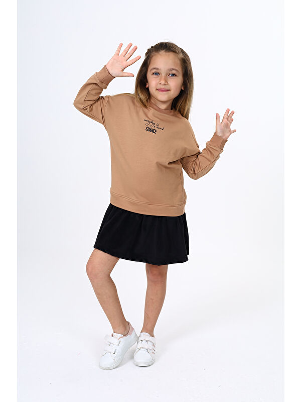 Toontoykids Kız Çocuk Baskılı Elbise