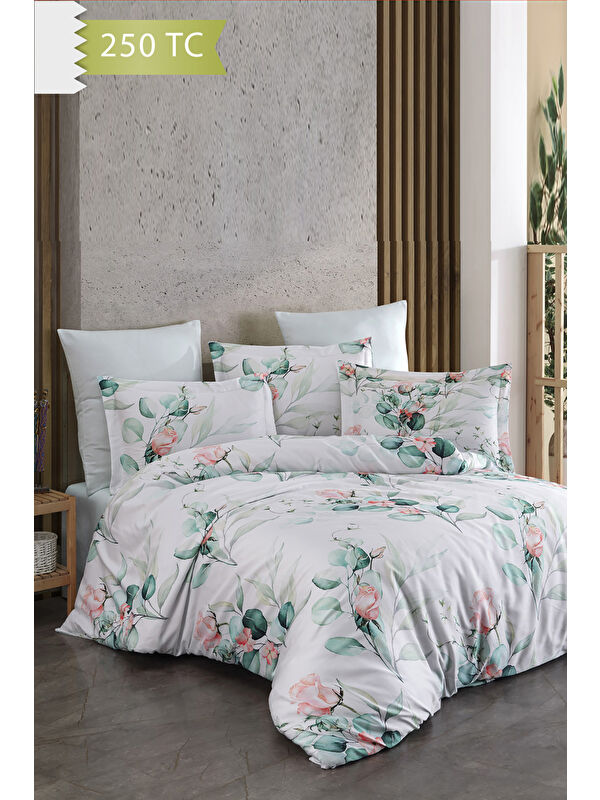 Varol 250 TC Bambu Karışımlı Pamuk Saten Nevresim Takımı – Family Size - ELBİST
