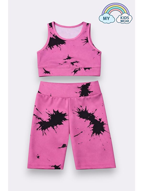 My Kids Wear Kız Çocuk Çok Amaçlı Desenli Mayo & Spor Takımı 12433
